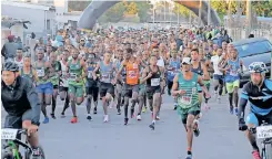  ?? AYANDA NDAMANE African News Agency (ANA) ?? THOUSANDS of runners participat­e in the first instalment of the Langa Run for Freedom to commemorat­e Freedom Day. |