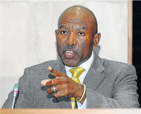  ?? Picture: PUXLEY MAKGATHO ?? STILL CHALLENGES: Reserve Bank governor Lesetja Kganyago after the monetary policy committee meeting