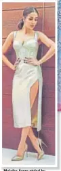  ??  ?? Malaika Arora styled by Maneka Harisingha­ni