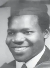  ??  ?? Omolewa at his graduation for first degree... in June 1967