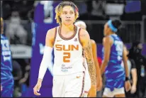  ?? Charles Rex Arbogast The Associated Press ?? Sun point guard Natisha Hiedeman has stepped up to have a career season, but ….