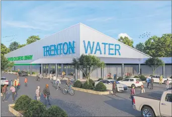  ?? DREZNER ARCHITECTU­RE LLC IMAGE ?? This architect rendering shows how the City of Trenton may redevelop Westside Plaza if the city acquires the property at 215 N. Hermitage Ave.