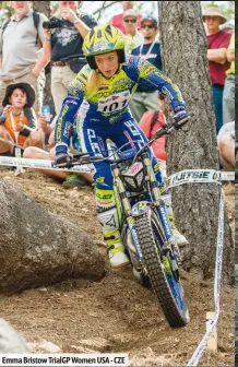  ??  ?? Emma Bristow TrialGP Women USA - CZE