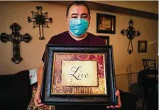  ?? Billy Calzada / Staff photograph­er ?? San Antonio’s Cleto Rodriguez is back home after weeks in the hospital with COVID-19. His father-in-law died in the same ICU.