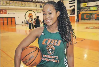  ?? T.J. COLELLO/CAPE BRETON POST ?? Guard Natasha Roach of the Cape Breton Capers women’s basketball team has been a defensive mainstay in her four seasons. The Capers host the Memorial Sea-Hawks this weekend for their final games of the term.