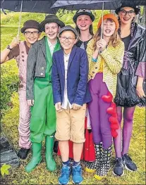 ?? SUBMITTED PHOTO ?? The all-kid cast of Best Kind Production­s’ “James and the Giant Peach” has been working hard all summer and the actors are excited about their run at the Bowring Park amphitheat­re this week and next.