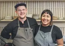  ?? Allen J. Schaben Los Angeles Times ?? Andy Doubrava and Tiffani Ortiz founded Slow Burn, a pop-up cooking series driven by zero waste.