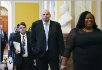  ?? PATRICK SEMANSKY - THE ASSOCIATED PRESS ?? Sen.-elect John Fetterman, D-Pa., on Capitol Hill on Nov. 15. He said he will wear a suit in the Senate chamber.