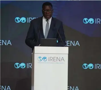  ?? | ?? DAVIS Chirchir, the cabinet secretary in charge of Energy and Petroleum in Kenya, yesterday spoke about why Apra was important to Africa. SUPPLIED