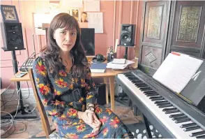 ??  ?? LEFT Missy Mazzoli during an interview at her home studio in New York City.