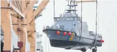  ?? FOTO: DPA ?? Küstenschu­tzboot für die Saudis: Die Bundesregi­erung stoppt alle Rüstungsex­porte nach Saudi-Arabien.