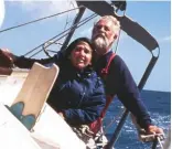  ??  ?? Larry Pardey and his wife, Lin, sailed over 200,000 miles together