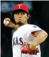  ?? Associated Press ?? Texas Rangers starting pitcher Yu Darvish throws during the first inning against the Seattle Mariners on Monday in Arlington, Texas.