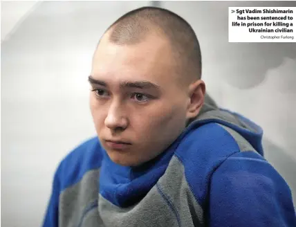  ?? Christophe­r Furlong ?? Sgt Vadim Shishimari­n has been sentenced to life in prison for killing a Ukrainian civilian