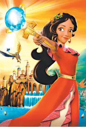  ?? DISNEY ?? Princess Elena protects her kingdom from evil in Disney’s ‘‘Elena of Avalor.’’ Experts helped ensure the cultural references were right.