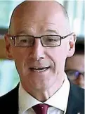  ??  ?? Initiative­s: John Swinney