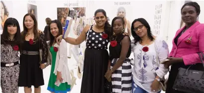  ??  ?? An art initiative helped these seven domestic workers from the Philippine­s, Kenya and Sri Lanka to overcome their unhappy past.