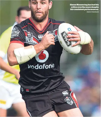  ?? Jason Oxenham ?? Simon Mannering has had his critics overthe years despite his consistent performanc­es.