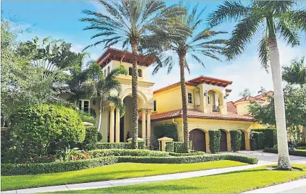  ?? [ Knight Frank] ?? Anwesen mit knapp 750 Quadratmet­ern Wohnfläche im Golfclub Mirasol in Florida, das um 3,5 Mio. Euro zu haben ist.