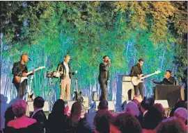  ?? Photograph­s by Emma McIntyre Getty Images ?? SOUL SINGER Leon Bridges and his musicians provided the entertainm­ent Sunday night at the Hammer Museum’s Gala in the Garden in Los Angeles.