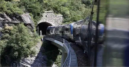  ?? (Photo Jean-François Ottonello) ?? Mise en péril par la tempête Alex, la ligne TER du train des Merveilles s’est vue allouer une enveloppe de  M€ pour se relancer.