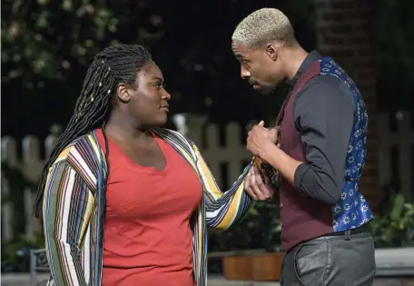  ??  ?? OPPOSITES ATTRACT: Battling couple Beatrice (Danielle Brooks) and Benedick (Grantham Coleman) get an update in a New York Public Theater version of ‘Much Ado About Nothing’ featured on PBS’ ‘Great Performanc­es.’