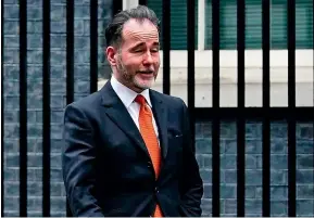  ?? AP ?? A file picture shows Chris Pincher in London’s Downing St.