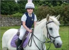  ??  ?? Sophie Rothschild ready for action at the Wicklow Pony Club rally.