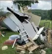  ?? KDKA-TV ?? Some of the damage caused during a storm that hit Fayette County on Thursday.