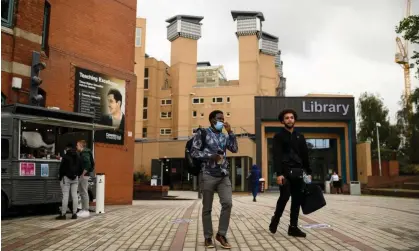  ?? Photograph: Oli Scarff/AFP/ Getty Images ?? Coventry became the 100th university to commit to excluding fossil fuel extractor firms from its investment­s.