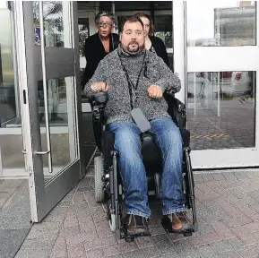  ?? SEAN KILPATRICK / THE CANADIAN PRESS ?? Witness Andrew Olivier testified Thursday in an Election Act bribery trial in Sudbury, Ont. Ontario Liberal operatives Gerry Lougheed and Pat Sorbara are facing charges.