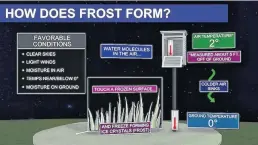  ?? CONTRIBUTE­D ?? Check out the ideal conditions needed for frost to develop.