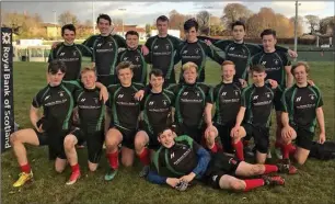  ??  ?? Oban Lorne pictured before their 29-15 win over Cambuslang/Uddingston.