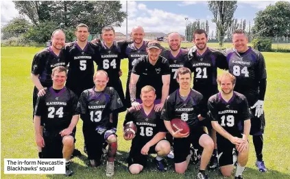  ??  ?? The in-form Newcastle Blackhawks’ squad