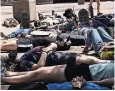  ?? JOSHUA RASHAAD MCFADDEN FOR THE NEW YORK TIMES ?? A “die-in” at the University of Minnesota after the death of George Floyd in 2020.