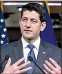  ?? AP/J. SCOTT APPLEWHITE ?? House Speaker Paul Ryan said Thursday the spending bill fulfills President Donald Trump’s agenda, especially in “giving our military the tools and the resources it needs to do the job.”