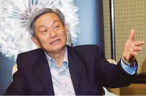  ??  ?? Economist Dr Yeah Kim Leng says there is very little credit risk in terms of repayment to Japan because Malaysia has a sizeable export volume to Japan.