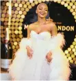  ??  ?? Beauty vlogger Mihlali Ndamase wore a The Great Gatsby inspired dress by Keys Fashion