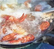  ?? ARIEL COBBERT/THE COMMERCIAL APPEAL ?? Crawfish being prepared at the new Red Hook Cajun Seafood & Bar location in Memphis on New Brunswick road on Tuesday,
March 10, 2020.