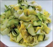  ?? DANIEL J. VAN ACKERE — AMERICA’S TEST KITCHEN VIA AP ?? Sauteed zucchini ribbons