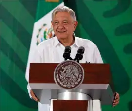  ?? ?? MENSAJE.
El presidente Andrés Manuel López Obrador, ayer.