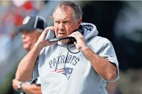  ?? DAVID BUTLER II/USA TODAY SPORTS ?? Bill Belichick and the Pats will look to upgrade.