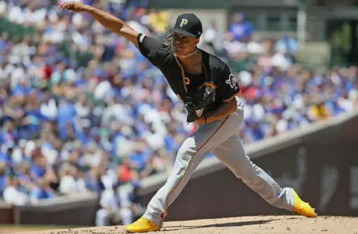  ?? Jonathan Daniel/Getty Images ?? Chris Archer, who brought a 5.49 ERA Friday into Wrigley Field, pitched well for 6-plus innings but came away with a no-decision in loss.