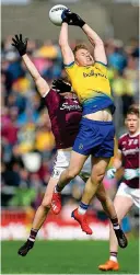  ??  ?? BEST OF WEST: Roscommon and Galway in action in the Connacht final