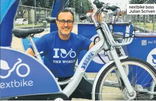  ??  ?? nextbike boss Julian Scriven