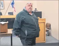  ?? ROSIE MULLALEY/THE TELEGRAM ?? Christophe­r Martin, who represente­d himself in his trial, leaves the courtroom at provincial court in St. John’s Monday following a break in proceeding­s.