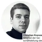  ??  ?? Christian Krenzer Mitglied der Geschäftsl­eitung der Krenzer Gmbh