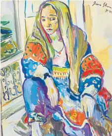  ?? /Supplied ?? Unveiled: Irma Stern’s Lady of the Harem, signed and dated 1945, is one of the works by major artists on sale at Strauss &amp; Co’s Johannesbu­rg sale at Wanderers on Monday.