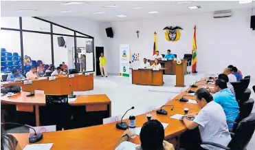  ?? ARCHIVO ?? Aspecto de una de las sesiones en las instalacio­nes del Concejo de la ciudad de Barranquil­la.