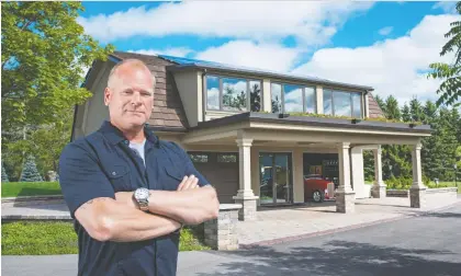  ?? ALEX SCHULDTZ/THE HOLMES GROUP. ?? Mike Holmes advises homeowners to check their garage doors and openers monthly to avoid accidents.